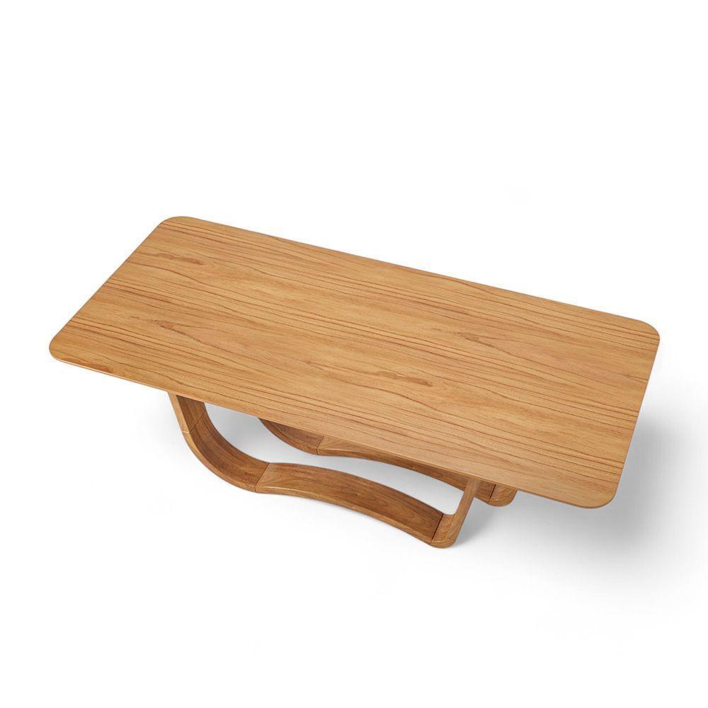 Mesa De Jantar Retangular De Madeira Live 240cm X 110cm Champagne - 3