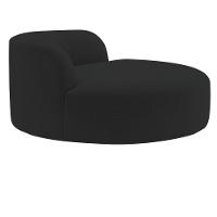 Poltrona Orgânica Chaise Rússia Bouclé - Doce Sonho Móveis Preto - 7