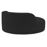 Poltrona Orgânica Chaise Rússia Bouclé - Doce Sonho Móveis Preto - 8