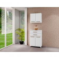 Balcão Mônaco 2 Gavetas 2 Portas Arte Móveis Branco - 1