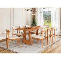 Mesa De Jantar Retangular De Madeira Panamera 160cm X 90cm Champagne - 2