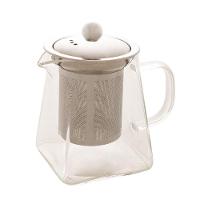 Bule Para Chá Em Vidro E Aço Inox Com Infusor 550 Ml Lyor - 1