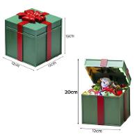 Caixa De Presente Natal Boneco De Neve Abre E Fecha Natalino Led Musical Decoraçao Festa Fim De Ano Comemoraçao - 2