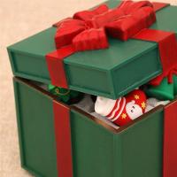 Caixa De Presente Natal Boneco De Neve Abre E Fecha Natalino Led Musical Decoraçao Festa Fim De Ano Comemoraçao - 6