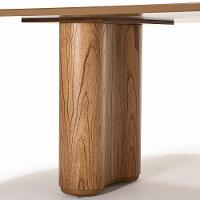 Mesa De Jantar Retangular Golf De Madeira 180cm, 200cm, 220cm, 240cm E 260cm 180cm X 100cm Avelã - 3