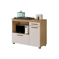 Balcão Para Cooktop Cronos 5 Bocas Arte Móveis Cinamomo-off - 1