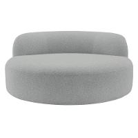 Poltrona Orgânica Chaise Rússia Bouclé - Doce Sonho Móveis Cinza - 7