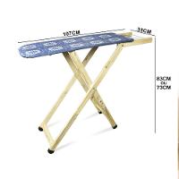 Tábua De Passar Roupa Dobrável De Madeira Layla 2 Níveis Estampada G02 - D'rossi Azul