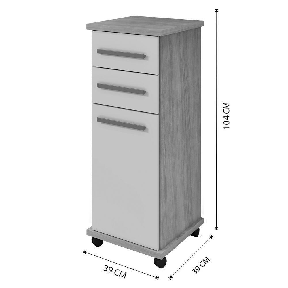 Balcão Tókio 2 Gavetas Arte Móveis Cinamomo-off - 2