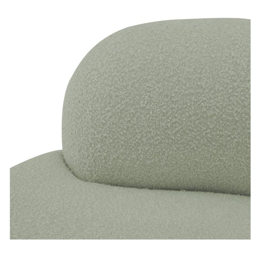 Poltrona Orgânica Chaise Rússia Bouclé - Doce Sonho Móveis Verde Oliva - 2