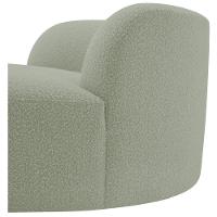 Poltrona Orgânica Chaise Rússia Bouclé - Doce Sonho Móveis Verde Oliva - 3