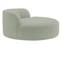 Poltrona Orgânica Chaise Rússia Bouclé - Doce Sonho Móveis Verde Oliva - 8