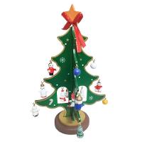 Mini Arvore De Madeira Com Enfeites Natal Natalino - 1