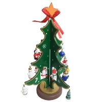 Mini Arvore De Madeira Com Enfeites Natal Natalino - 5