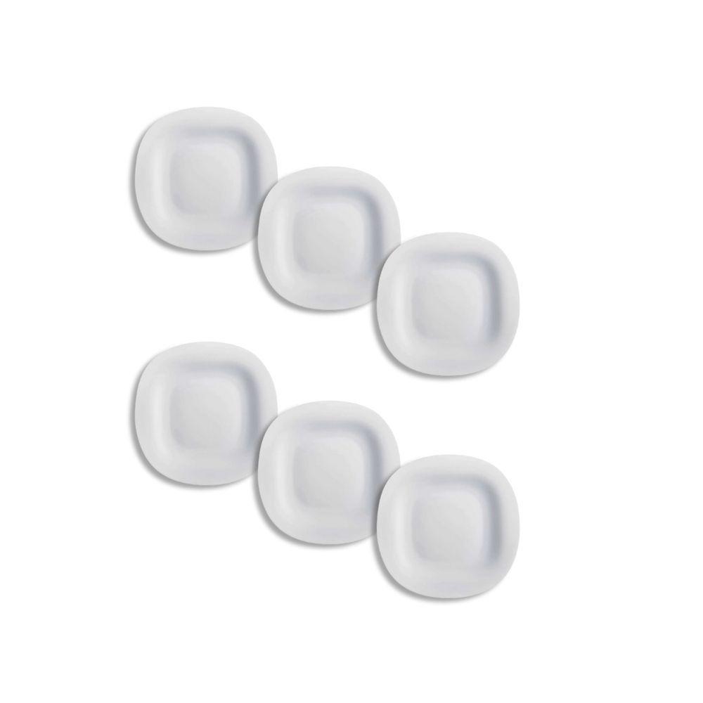 Jogo De Prato Sobremesa 19cm Branco - Arcoroc Carine (6 Peças) - 1