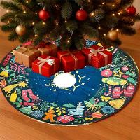 Saia Decoração Tapete Natal Para Base árvore De Natal 78cm B - 2