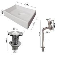 Gabinete Banheiro Star Cuba Dalla Torneira Dl08 E Valv Abs Titanium/naturale - 3