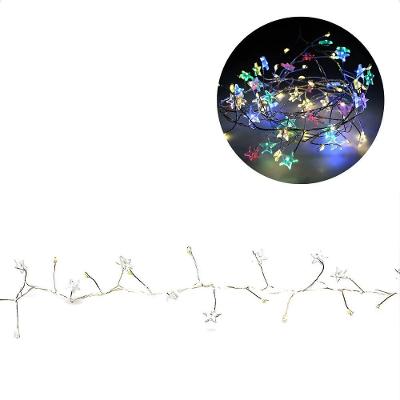 Cordão Luminoso Natalino 1,8 Metros Led Estrelas Coloridas Taschibra