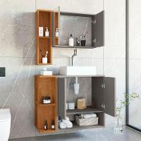 Gabinete Banheiro Star Cuba Dalla Torneira Dl08 Valv Click Titanium/naturale - 5