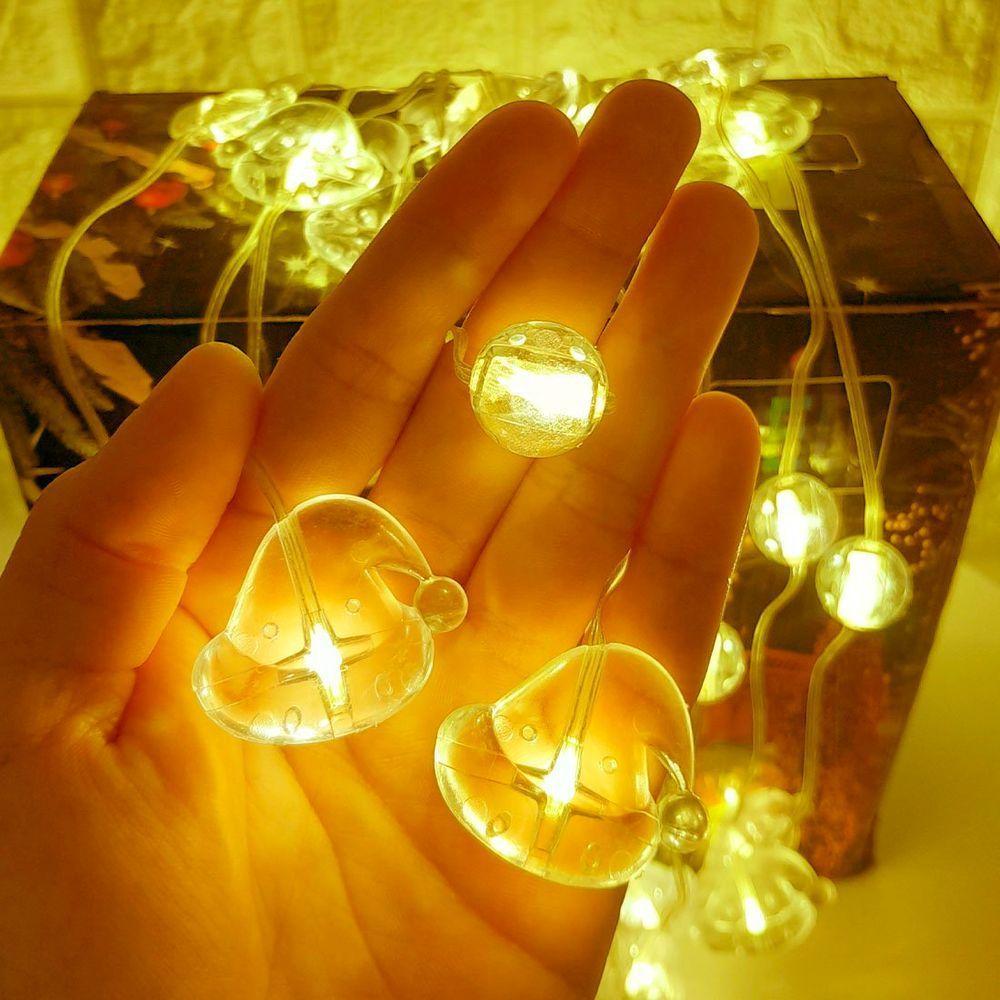 Pisca Cortina Toucas De Natal 80 Lâmpadas Leds 3x1m 110-220v Amarelo - 4