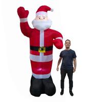 Papai Noel Natalino Inflavel 2 Metros 40 Cm Enfeite Porta Casa Loja Shopping Entrada Comemoraçao Festa Evento Fim De Ano Merry Christimas