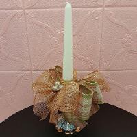 Castiçal Aparador Porta Vela Arranjo Centro Mesa Natal 35cm A - 2