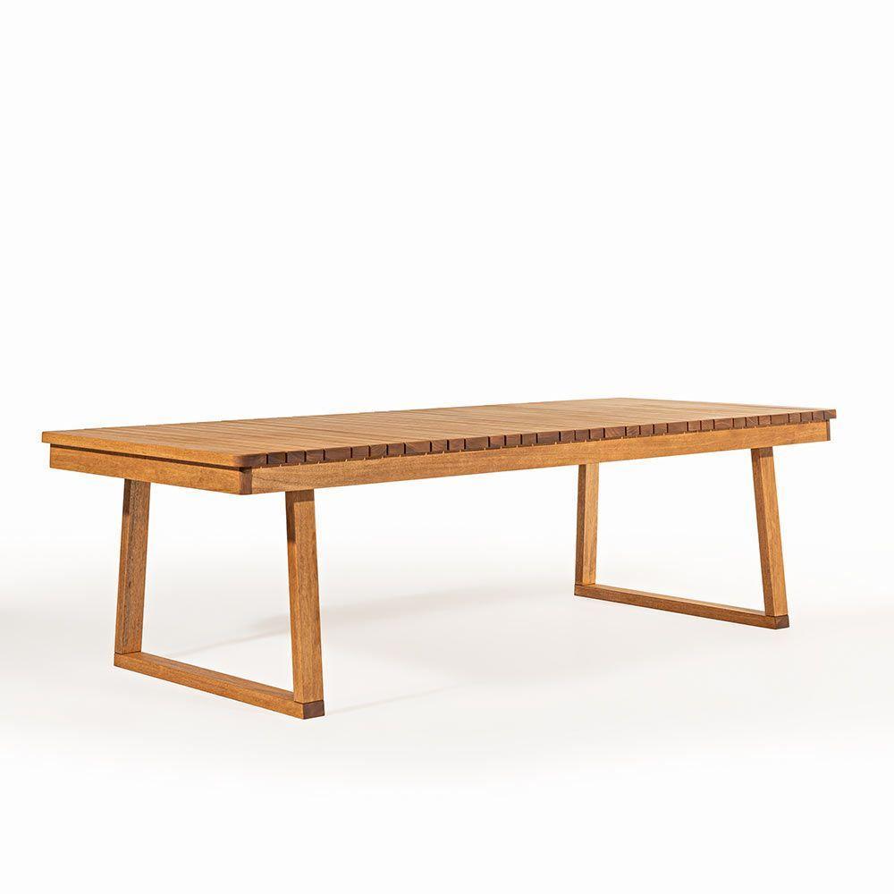 Mesa De Jantar Retangular Itacaré Stain Castanho - 1