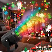 Projetor Portátil Iluminação Led Enfeite Natalino Noel Neve - 2