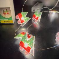 Cordão Luminoso Natalino 1 Metro Led 10 Mini Trenó Taschibra - 2