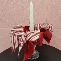 Castiçal Aparador Porta Vela Arranjo Centro Mesa Natal 30cm B - 2