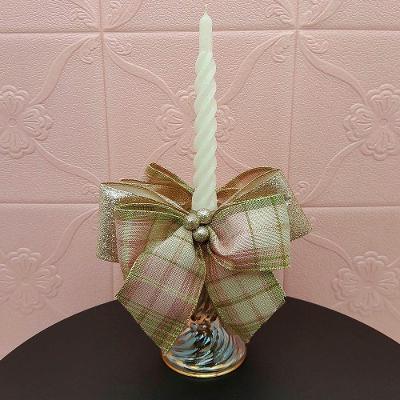 Castiçal Aparador Porta Vela Arranjo Centro Mesa Natal 35cm B