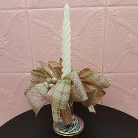 Castiçal Aparador Porta Vela Arranjo Centro Mesa Natal 35cm B - 2