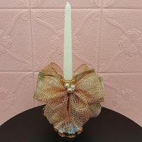 Castiçal Aparador Porta Vela Arranjo Centro Mesa Natal 35cm B - 6