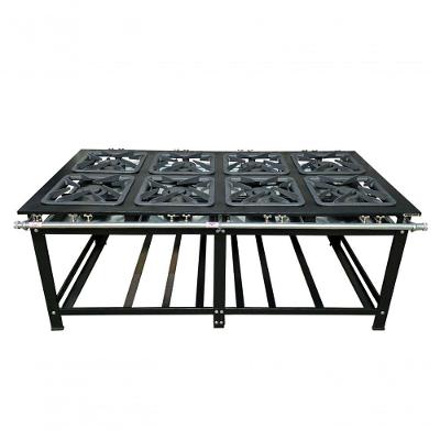 Fogão 8 Bocas 40x40 Duplo Centro Baixa Pressão - Cefaz C Cfzg-159 P10 Gold