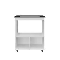 Balcão Para Cooktop 2 Portas Armário De Cozinha Elisa - Ssx Multicoisas Branco Tampo 5 Bocas - 3