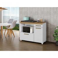 Balcão Para Cooktop 4 Bocas Cronos Arte Móveis Branco - 2