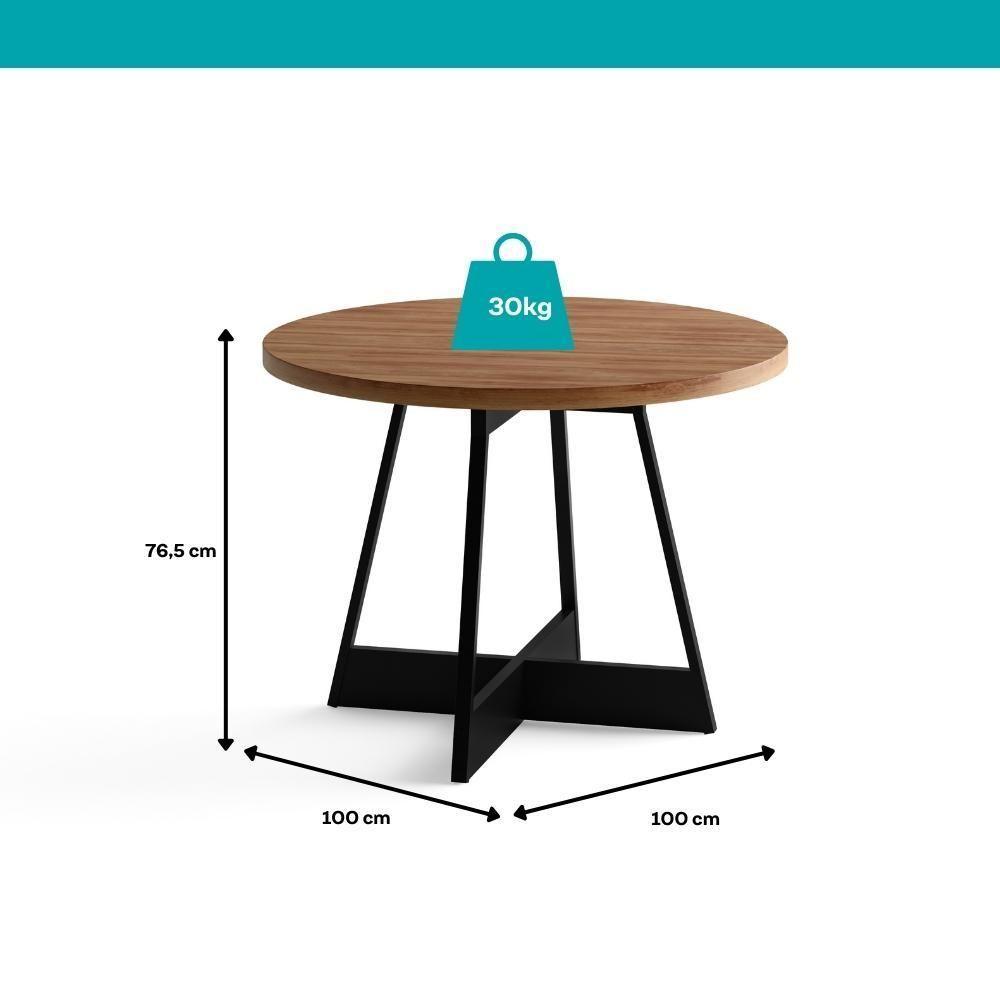 Conjunto Sala De Jantar 4 Cadeiras Nairobi Carraro Nogal - 4