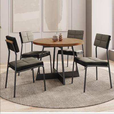 Conjunto Sala De Jantar 4 Cadeiras Nairobi Carraro Nogal