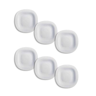 Jogo De Prato Raso 27cm Branco - Arcoroc Carine (6 Peças)