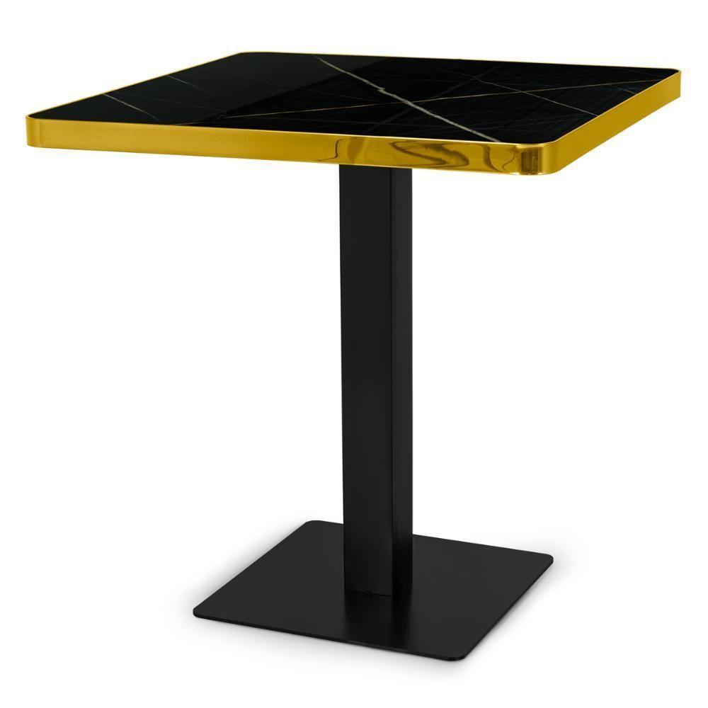 Conjunto Mesa De Jantar Redonda Venezia 70x70cm Preta Com 2 Cadeiras Roma - Preto - 3