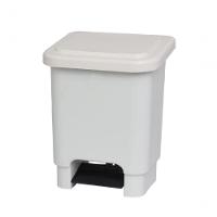 Lixeira 15l Retangular C/pedal Branco Lar Plasticos 13199 - 1