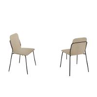 Conjunto Florença Com 4 Cadeiras E Base Paris Bm Tubulares Off White/linho 303 - 3