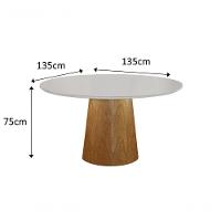 Conjunto Florença Com 4 Cadeiras E Base Paris Bm Tubulares Off White/linho 303