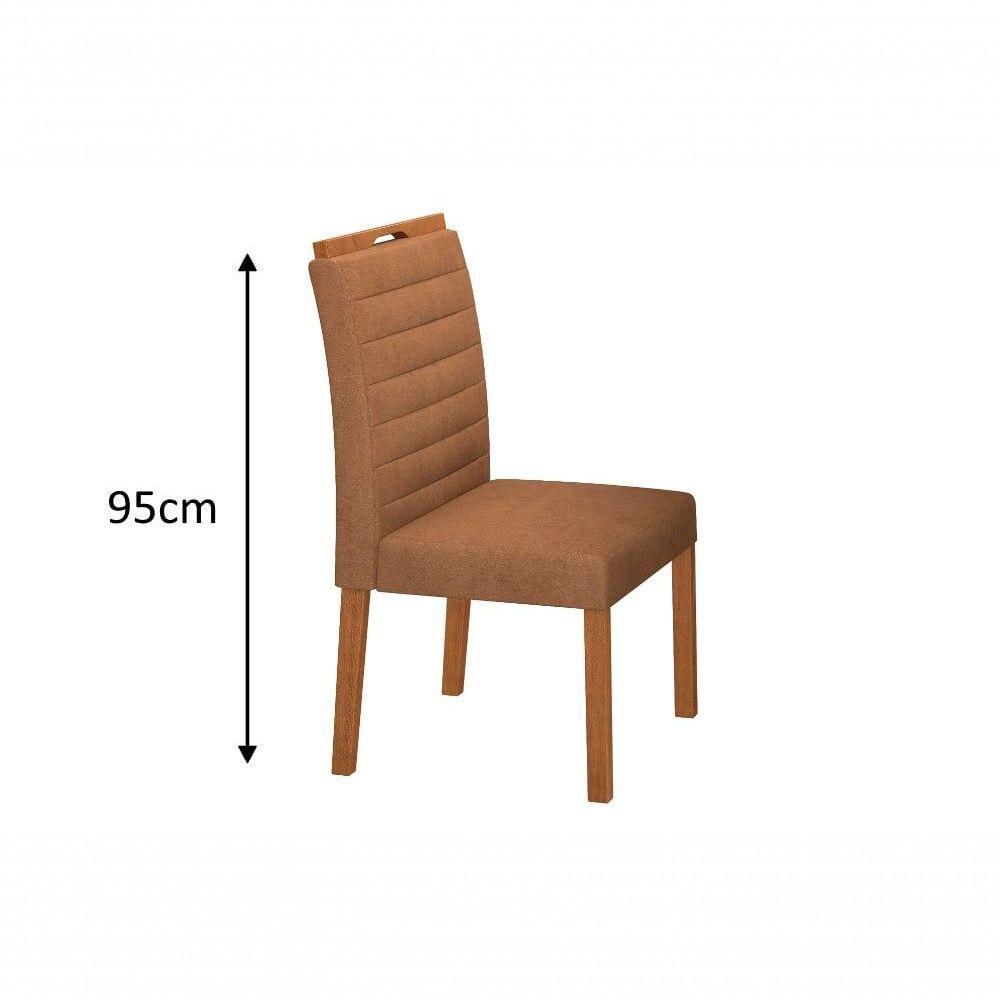 Conjunto Ibiza C/ Chapéu Com 4 Cadeiras E Base Sofia Bm Tubulares Off White/boucle 500 - 3