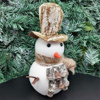 Bonecos De Neve Enfeite Natalino Cartola Em Isopor Kit 3pçs