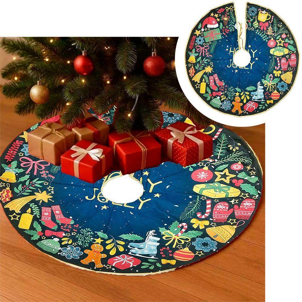 Saia Decoração Tapete Natal Para Base árvore De Natal 78cm B - 1