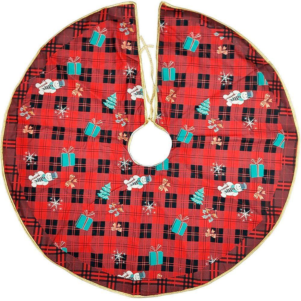 Saia Decoração Tapete Natal Para Base árvore De Natal 78cm B - 6