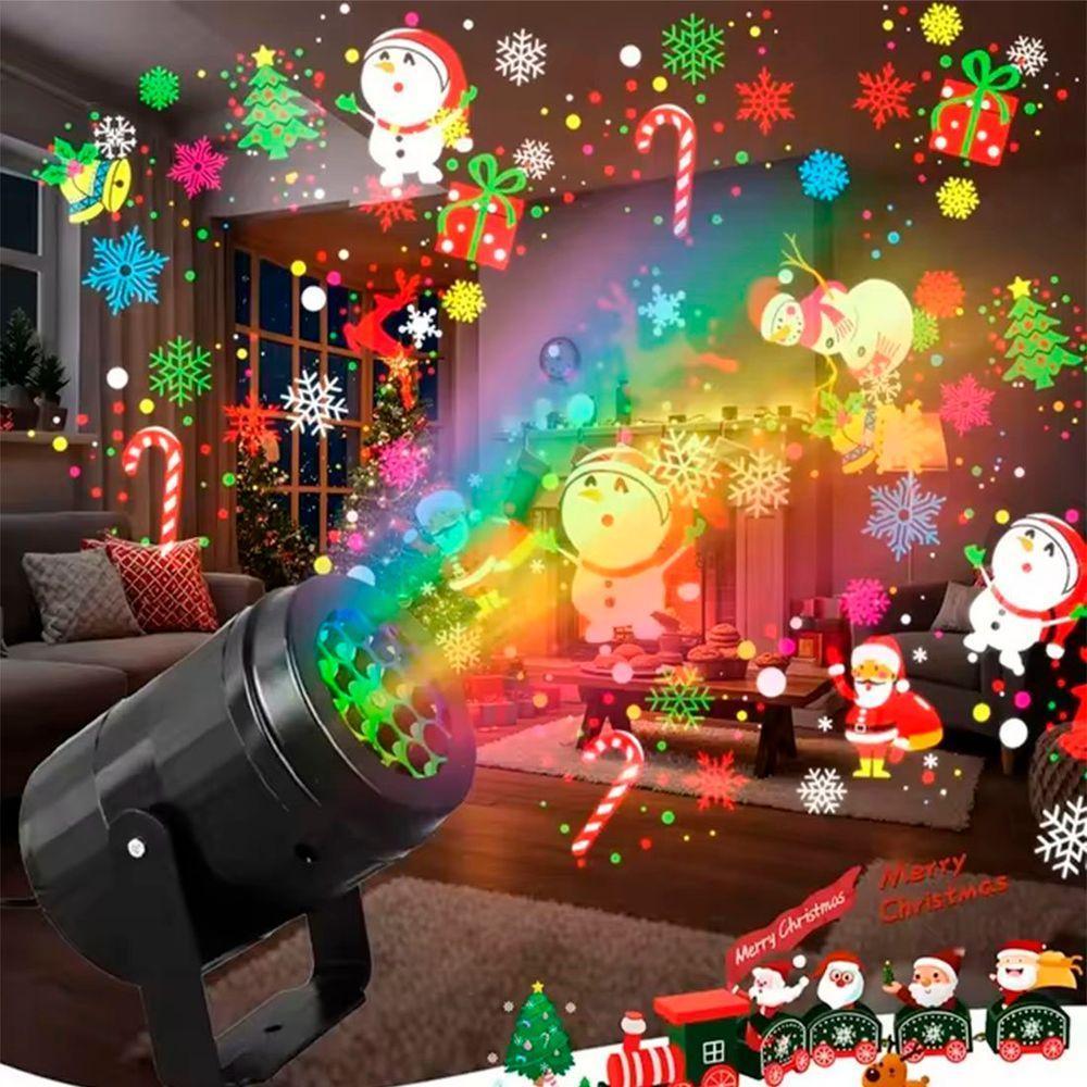 Projetor Portátil Iluminação Led Enfeite Natalino Neve Noel - 2