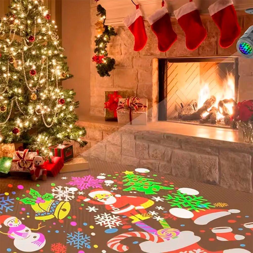 Projetor Portátil Iluminação Led Enfeite Natalino Neve Noel - 3