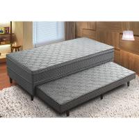 Cama Box Solteiro com Auxiliar Umaflex Madri Plus - Jeans - 2